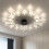 (Golden Fireworks) Modern Luxury LED Ceiling Light, Cast Iron, Sputnik Firework Chandelier 2