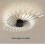 (Black Fireworks) Modern Luxury LED Ceiling Light, Cast Iron, Sputnik Firework Chandelier 8