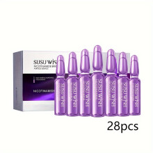 (28pcs) 2ml*28pcs, Nicotinamide Peptide Ampoule Serum, Deeply Rejuvenating And Firming Skin, Moisturizing Facial Essence Travel Essentials