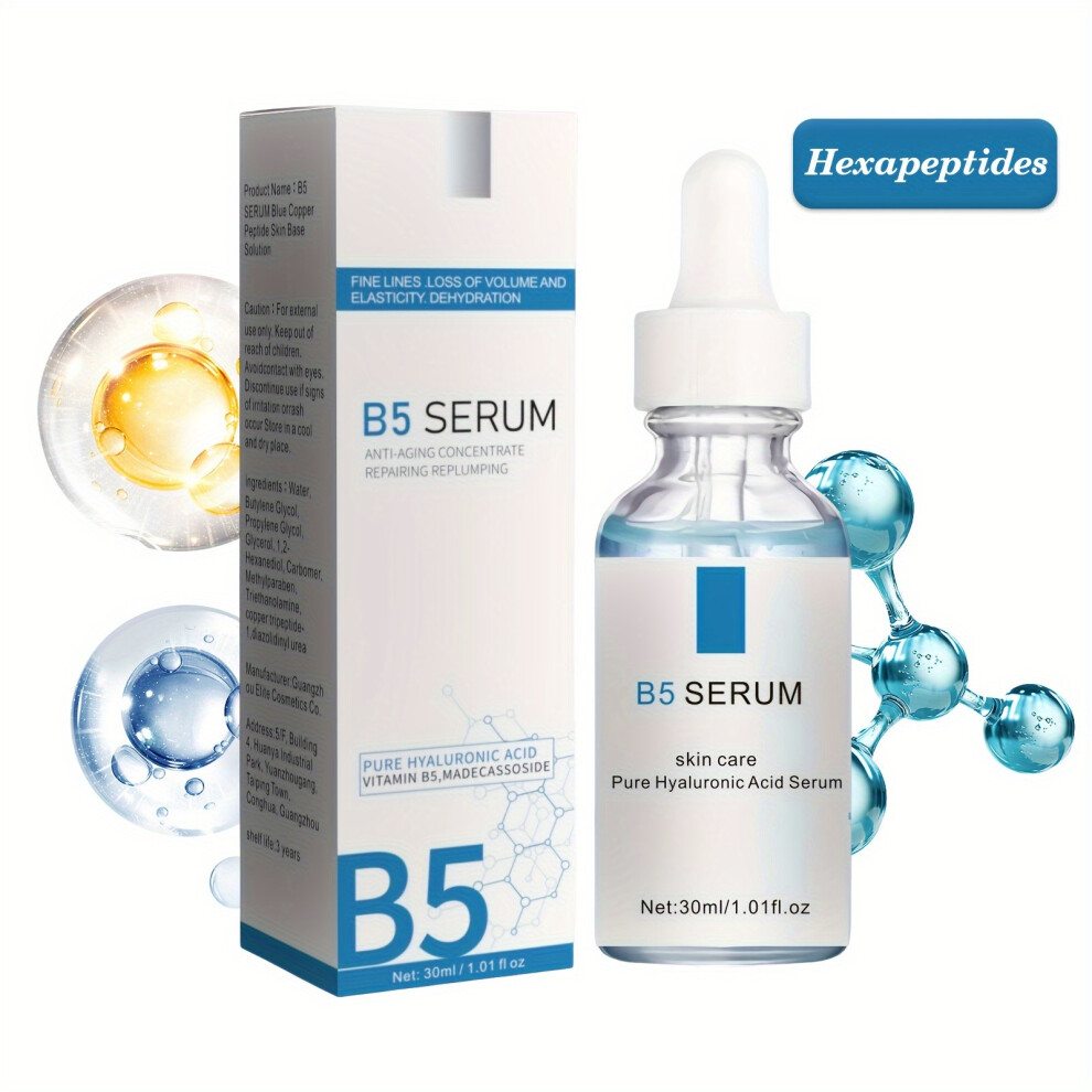 Skesrjtop (30Ml) 30Ml Vitamin B5 Serum With Hyaluronic Acid And Centella Asiatica Extract, Deep Moisturizing Skin