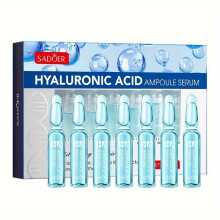 (Hyaluronic Acid) 7pcs Ampoule Essence Series, 24K Golden, Hyaluronic Acid & Vitamin C Ampoule Serum, Hydrating Firming Skin Essence, Mild Ingredients