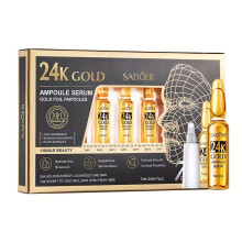 (24K Golden) 7pcs Ampoule Essence Series, 24K Golden, Hyaluronic Acid & Vitamin C Ampoule Serum, Hydrating Firming Skin Essence, Mild Ingredients