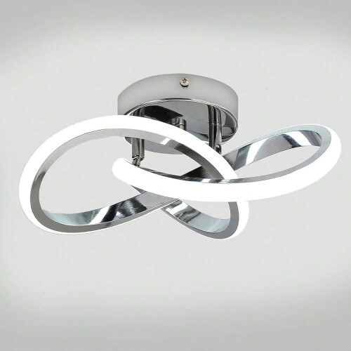 (Chrome white light) LED Ceiling Light Modern White Cold Design Ceiling Lamp 2