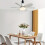 (White) 1pc Socket Fan Light, Screw Ceiling Fans With Lights And Remote 5