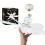(White) 1pc Socket Fan Light, Screw Ceiling Fans With Lights And Remote 2