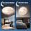 (33.02cm) LED Moon Style Flush Mount Ceiling Light Fixture, 30W Round Modern Ceiling Ceiling Light 7