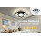 (Black) Modern Minimalist Black LED Ceiling Light With Creative Design, Remote Control 8