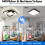 (Black) Modern Minimalist Black LED Ceiling Light With Creative Design, Remote Control 7