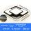 (Black) Modern Minimalist Black LED Ceiling Light With Creative Design, Remote Control 4