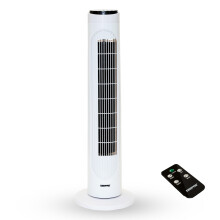 GEEPAS 29" Tower Fan with Remote Control | Portable Bladeless Oscillating Cooling 3 Speed Level 3 Mode With 7.5H Timer