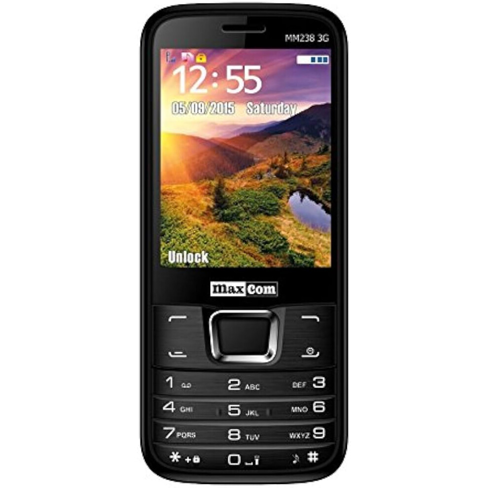 Classic Mobile Phone Maxcom MM238 3G Basic Phone Single SIM Black