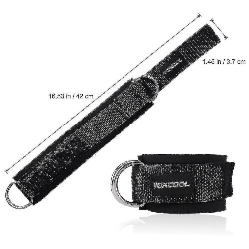 Ankle Strap Multi Gym Cable Attachment D-ring Leg Thigh Pulley For Workout 1