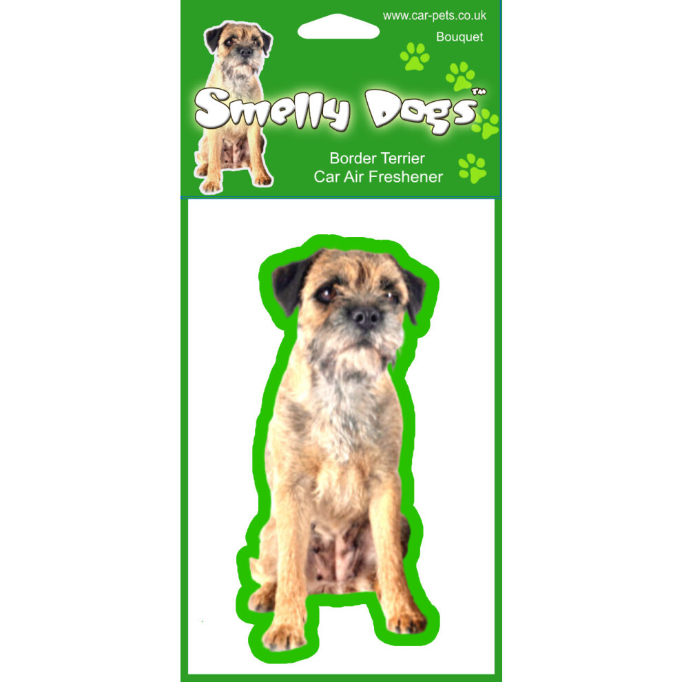 Border Terrier x 2 pcs Smelly Dogs Car Air Freshener