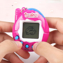 (Pink) Tamagotchi Electronic Cyber Pet Retro Toy Virtual Game 90's Nostalgic Key Ring