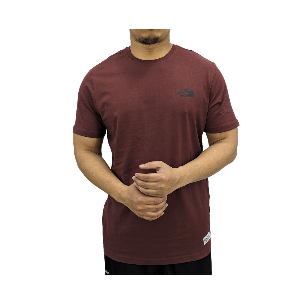 (Maroon, L) The North Face 009015 Mens Graphic T Shirts