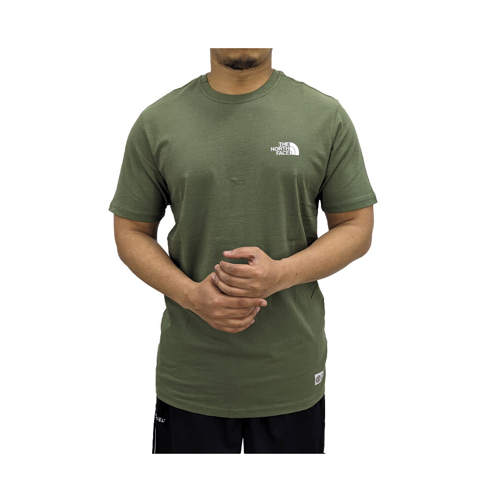 (Olive, S) The North Face 009015 Mens Graphic T Shirts