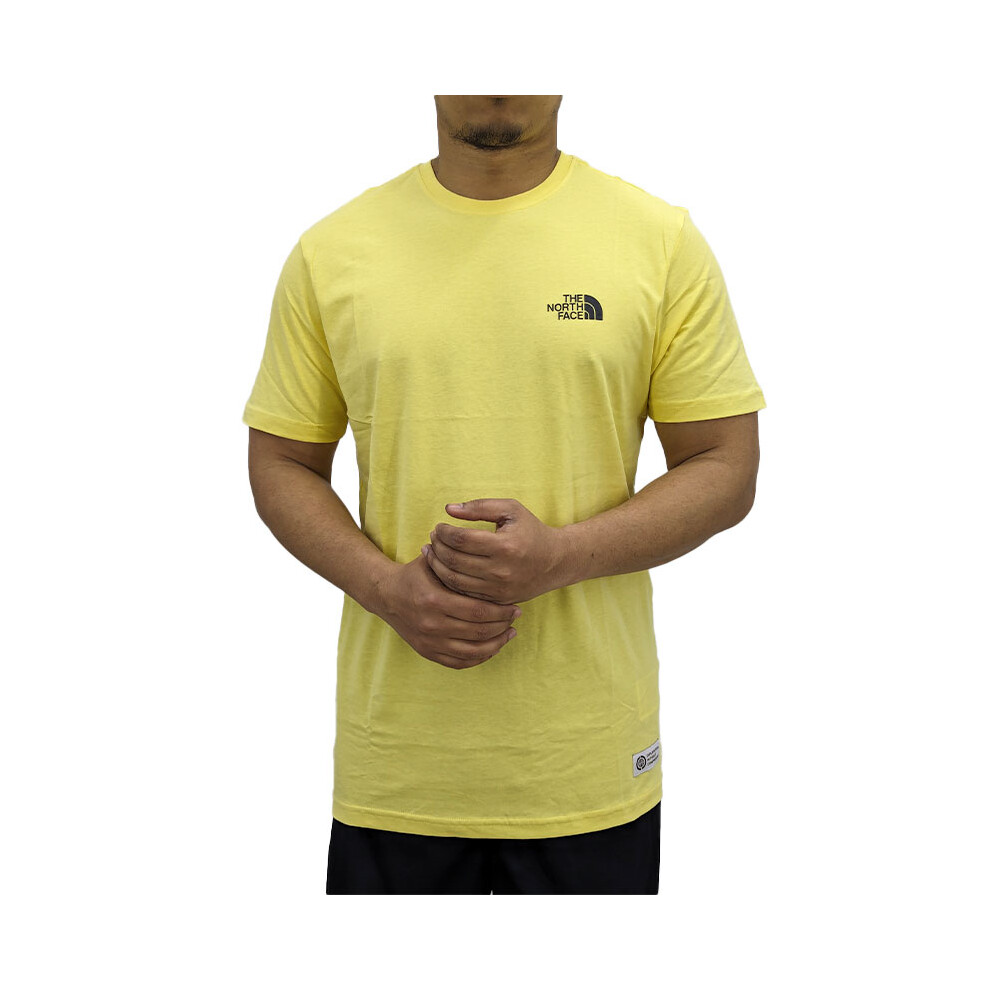 (Yellow, S) The North Face 009015 Mens Graphic T Shirts