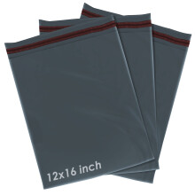 (12 x 16") 50 Mixed Parcel Bags Mailing Bags for Posting Large and Small Postal Delivery, Durable Packaging Bags Suitable for Business and Personal Use - Grey