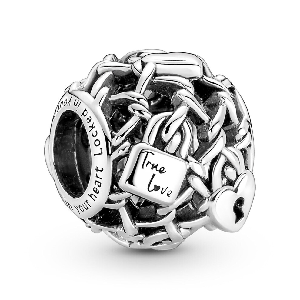 Pandora Openwork Chain Link Padlock Charm 790071C00