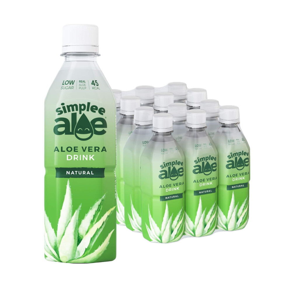 Simplee AloeÂ® Aloe Vera Drink with Pulp 12 x 500ml (Original)