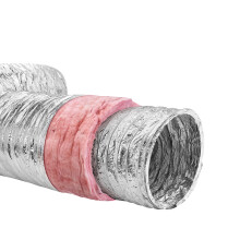 VEVOR 254MM x 7.6M Insulated Flexible Duct Dryer Vent Hose HVAC Ventilation R-6