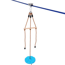 VEVOR Zipline Kit for Kids and Adult 52 ft Zip Line Kits Up to 500 lb Backyard Outdoor Quick Setup Zipline Playground Entertainment with Zipline