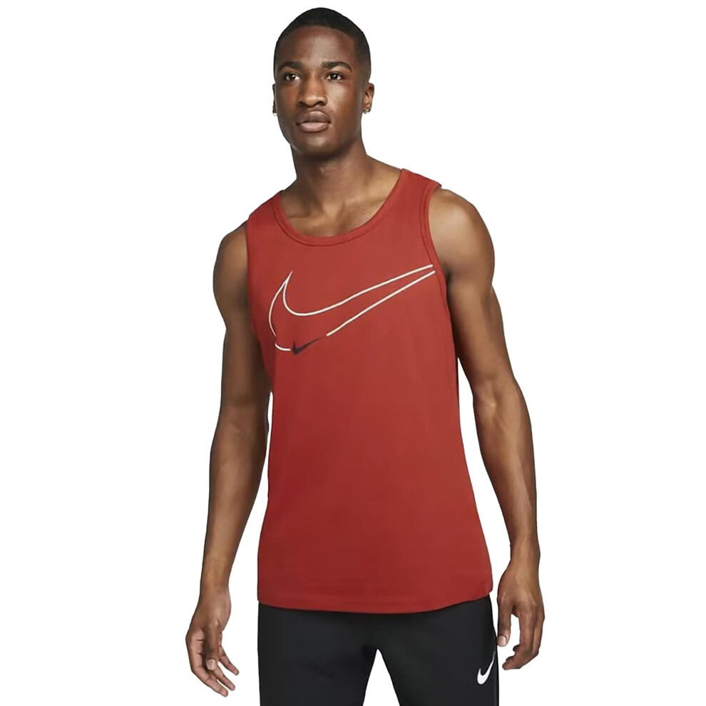 (Orange, S) Nike Mens Dri Fit Technology Vest