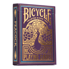 Bicycle Purple Peacock Playing Cards - 2024 Release - Cold Foil Backs