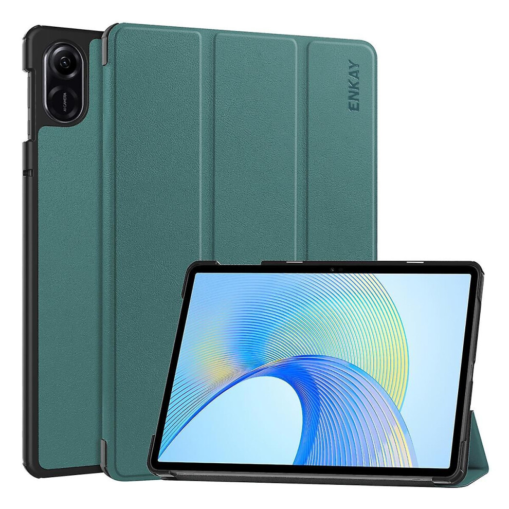 (Dark green) Leather Smart Tablet Case For Honor Pad X9 Pro / X9 11.5