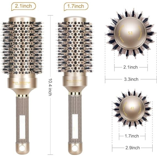 Runde Haarbürste, Nano Thermal Ceramic &amp; Ionic Tech Haarbürste 1
