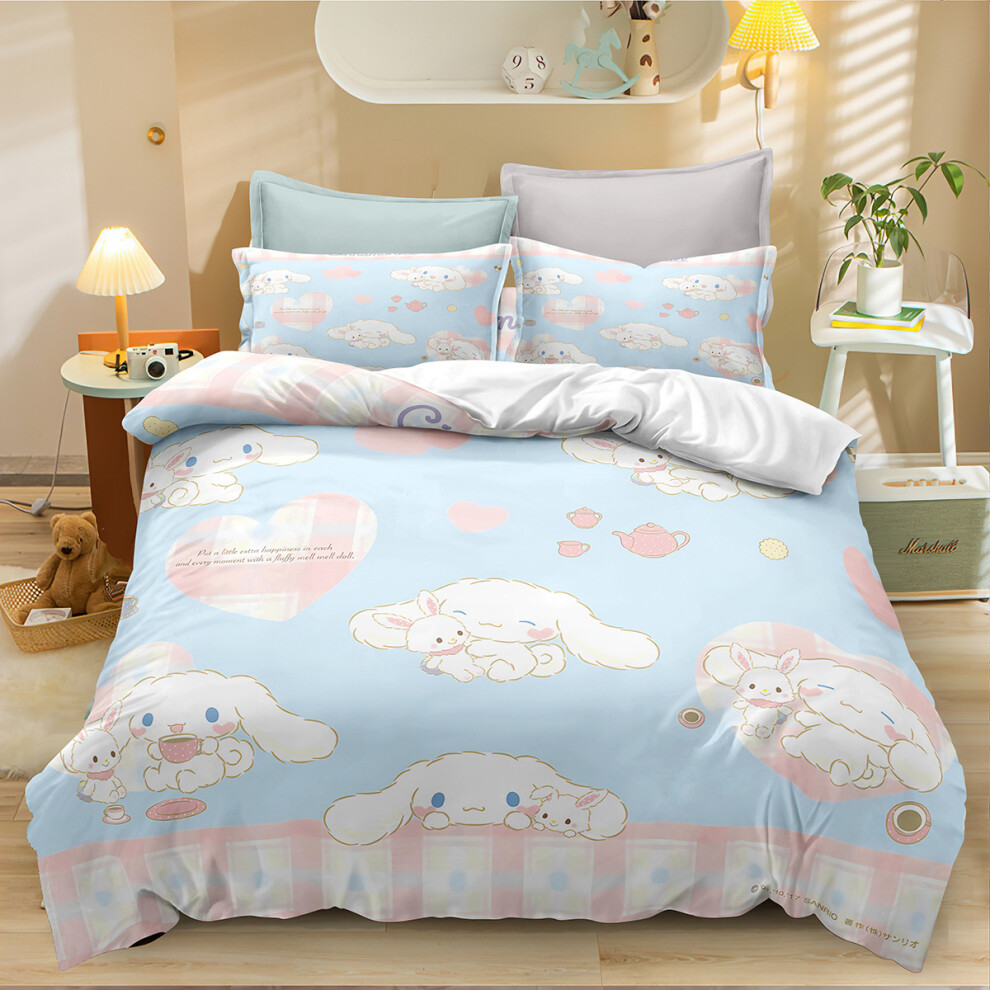 (Style 06, Single(135X200CM/2PCS)) Cute Dog Kids Bedding Single Double Duvet Cover UK