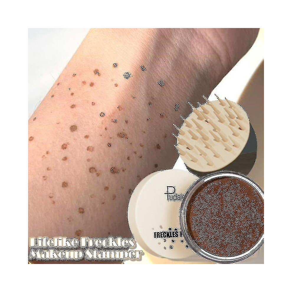 Brown (Reddish ) Water-Resistant Faux Freckle Kit Lifelike Fake Freckle Stamper