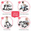 4-in-1 Foldable Activity Push Walker with Adjustable Height-White 3
