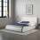 SlumberWorx Orion LED Lights Bed Frame - Black / White - Single, Small Double, Double 2