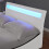 SlumberWorx Orion LED Lights Bed Frame - Black / White - Single, Small Double, Double 4