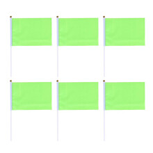 50 Pcs Green Decor Mini Plain Flags Miniature Flags Miniature Flag Mini Flag