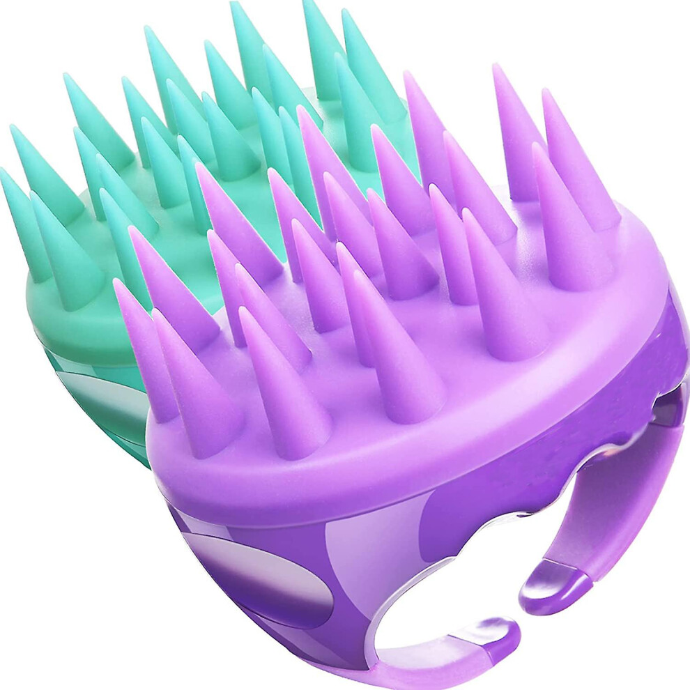Waterproof Shower Scalp Scrubber Tool For Hair Growth - Shampoo Massager Brush Scalp Exfoliator With Ultra-long Silicone Bristles