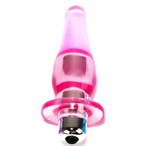Soft Silicone Vibrating Butt Plug - Beginner-Friendly Anal Toy with Removable Bullet, Flared Base, Water-Resistant 1