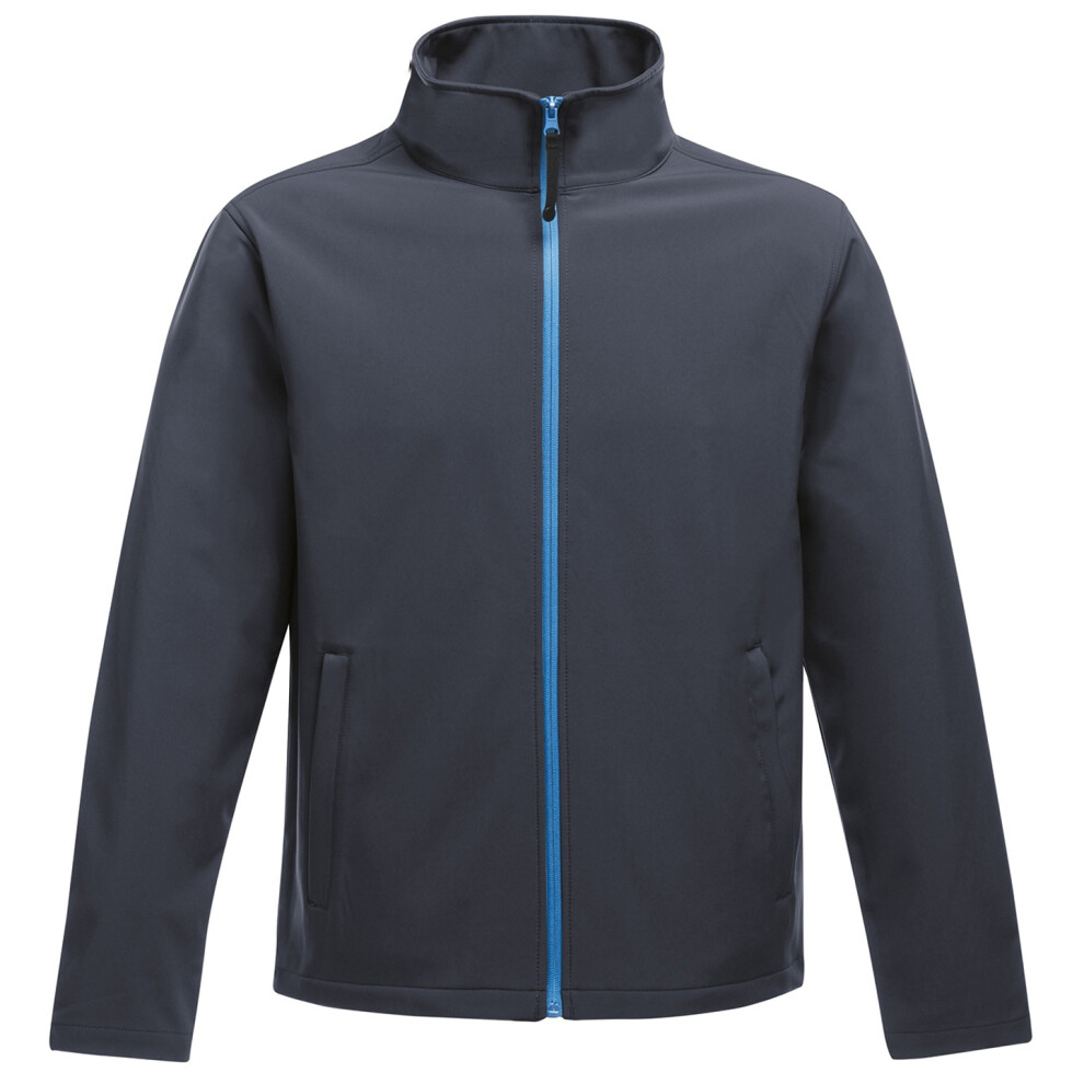 (L, Navy/French Blue) Regatta Standout Mens Ablaze Printable Softshell Jacket