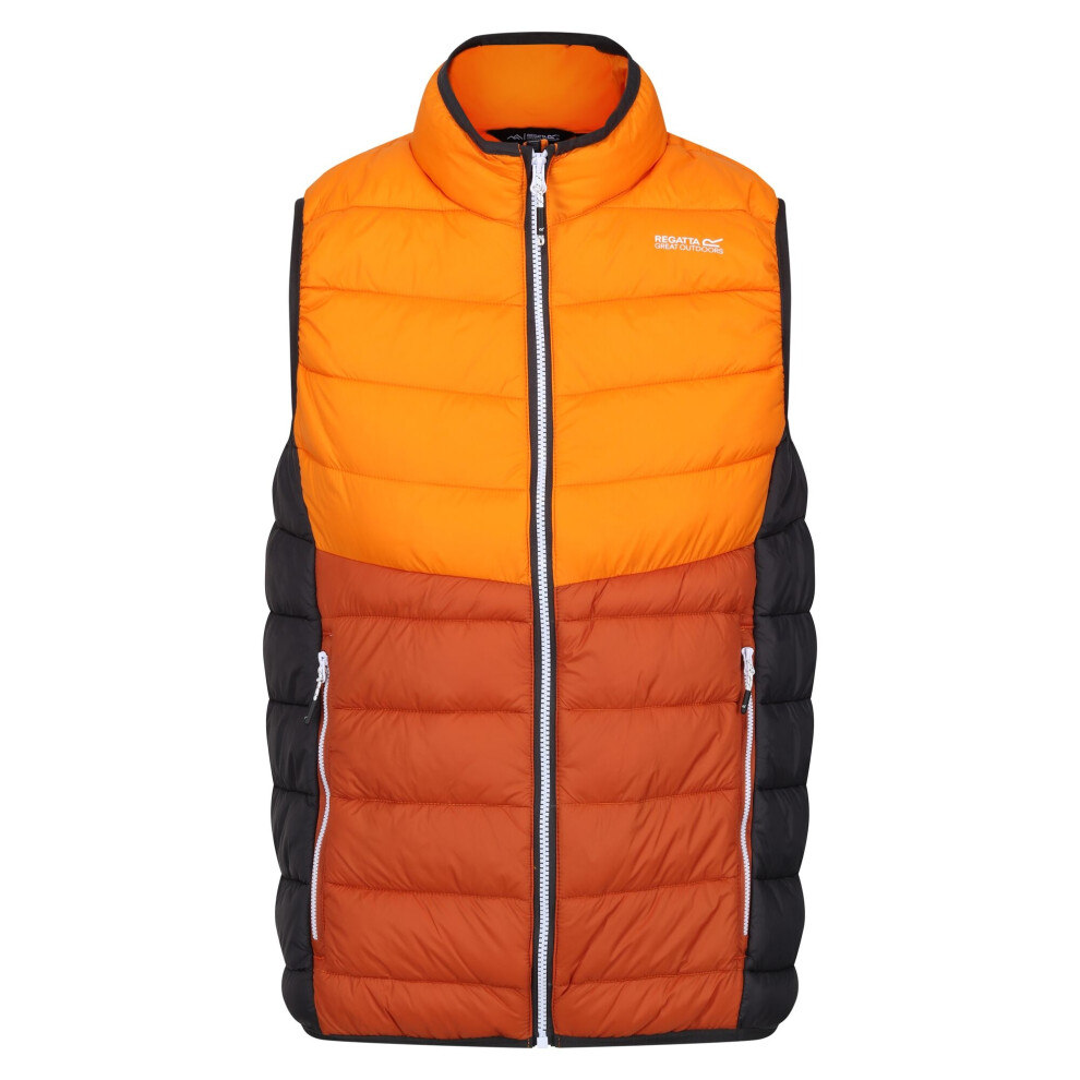 (M, Orange Pepper/Burnt Copper) Regatta Mens Harrock II Quilted Gilet