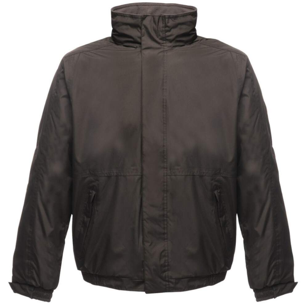 (S, Black/Ash) Regatta Dover Waterproof Windproof Jacket (Thermo-Guard Insulation)