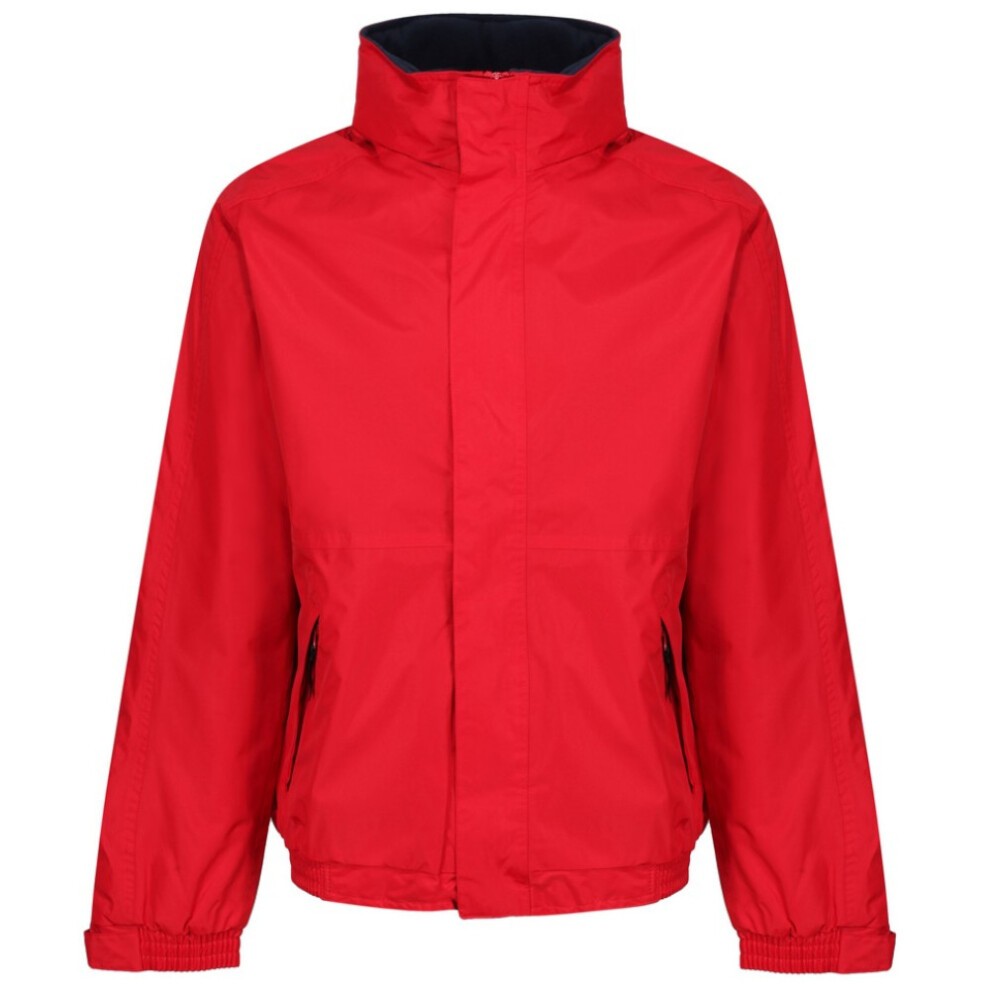 (S, Classic Red/Navy) Regatta Dover Waterproof Windproof Jacket (Thermo-Guard Insulation)