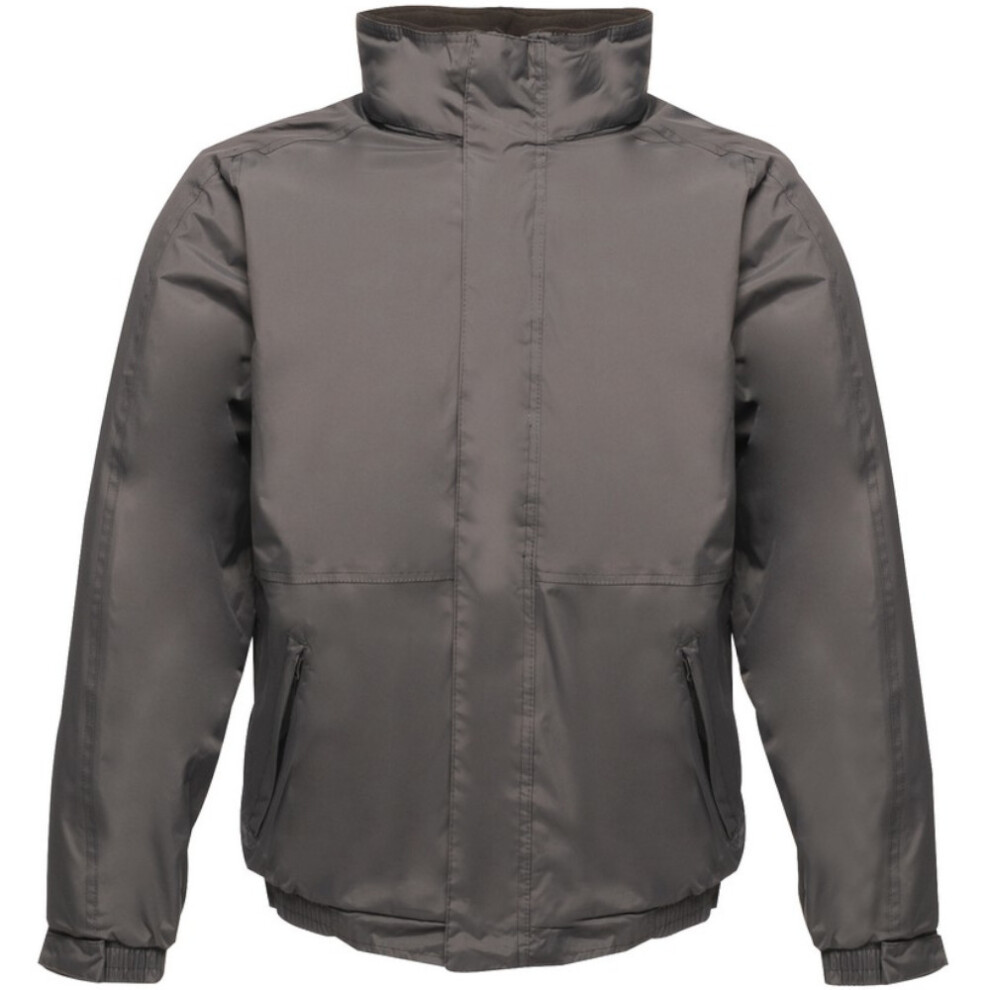 (L, Seal Grey/Black) Regatta Dover Waterproof Windproof Jacket (Thermo-Guard Insulation)