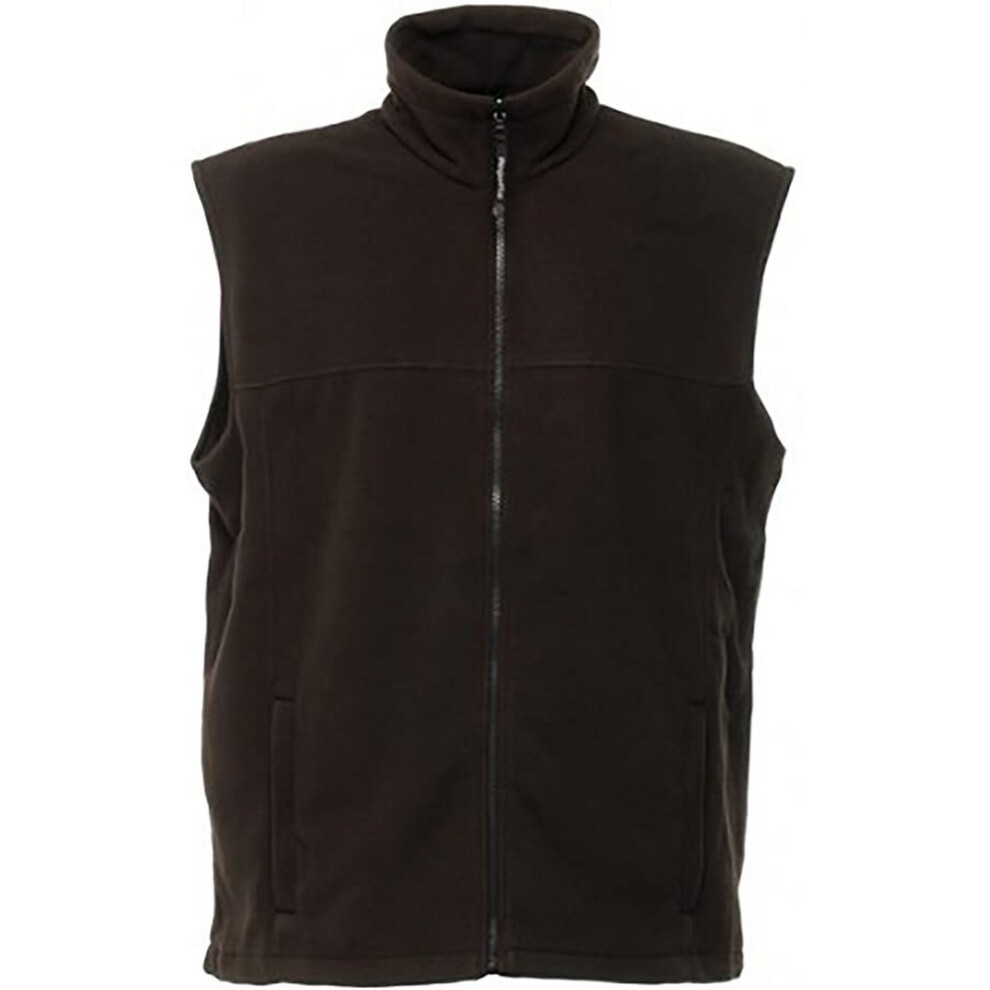 (L, Black) Regatta Unisex Haber II Full-Zip Bodywarmer Fleece Anti-Pill Jacket (250 GSM)