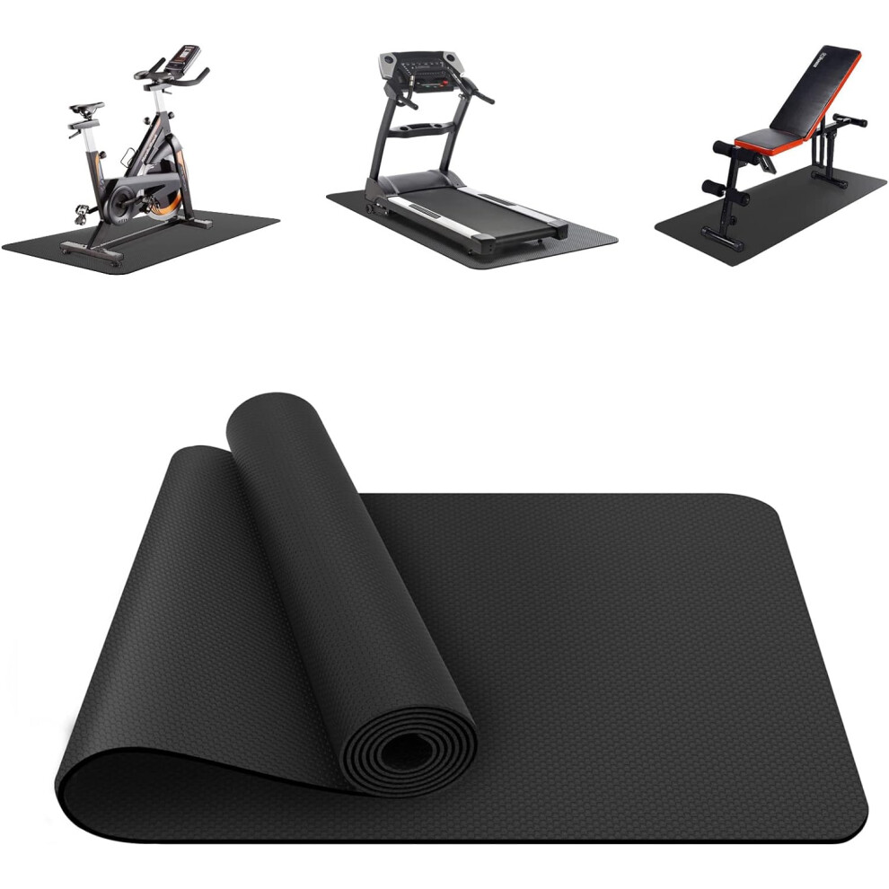 Treadmill mats, fitness equipment mats, heavy duty protective floor mats for stationary bikes, spinning bikes, fitness equipment