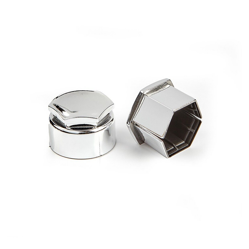 20Pcs 17Mm / 0.67" Wheel Lug Bolt Caps Chrome Effect With Remover Tool 4754135897153