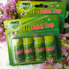 (4R Green Fly Roll B, 4R*68cm Pink Colou  C) 8pcs, Fly Traps For Indoors Outdoor, Fly Paper Strips, Sticky Hanging Fly Tape Catcher Ribbon