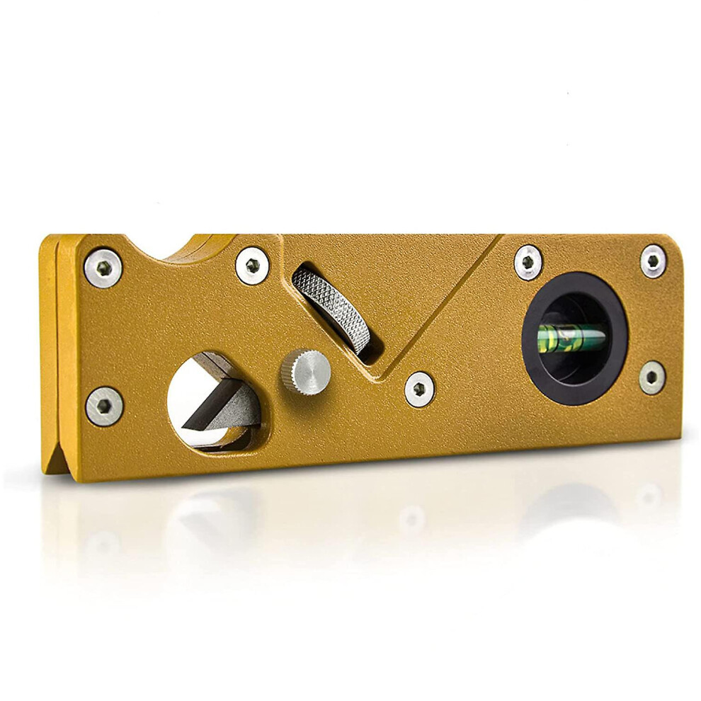 Chamfer Plane For Wood, Woodworking Edge Corner Flattening Tool Woodwork Hand Planer For Quick Edge Trimming And Chamfering, Gold 7669442920265
