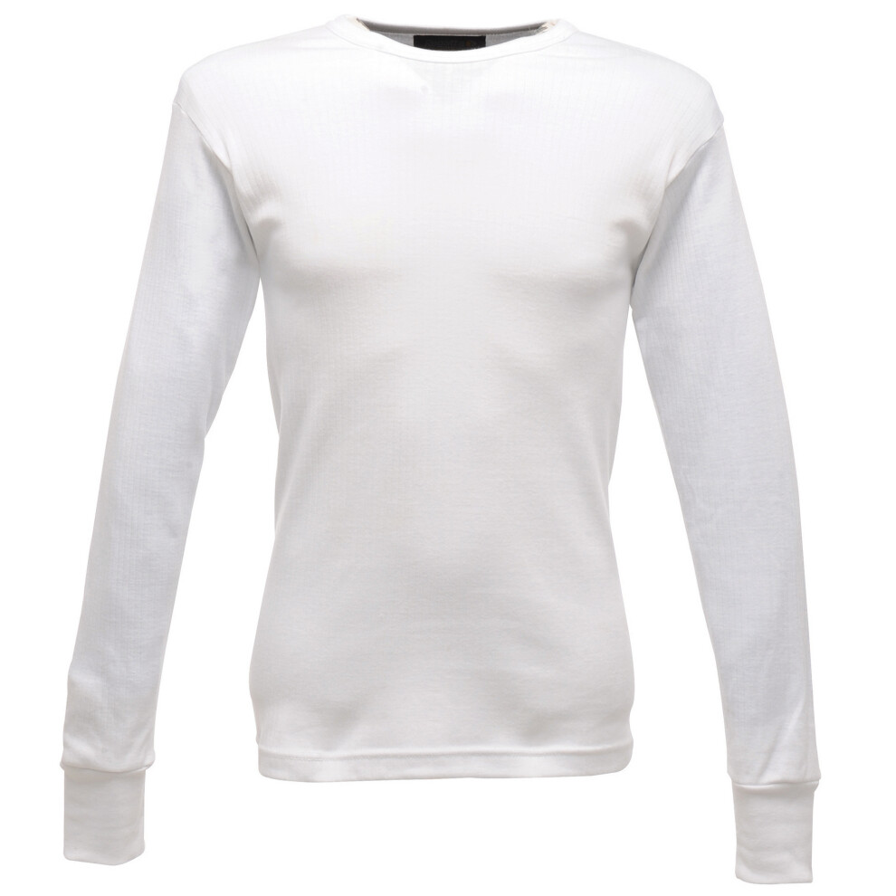 (XL, White) Regatta Thermal Underwear Long Sleeve Vest / Top
