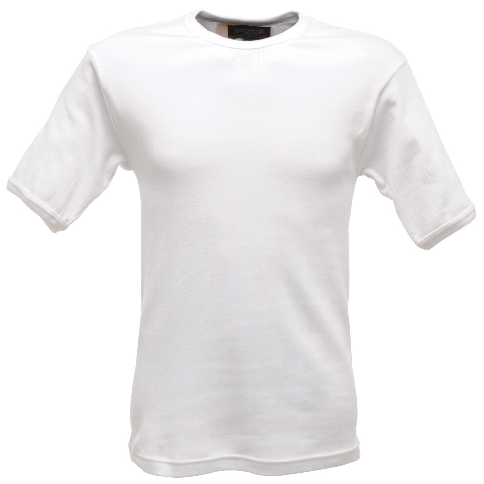 (2XL, White) Regatta Mens Thermal Underwear Short Sleeve Vest / T-Shirt